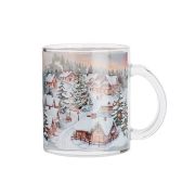 Кружка 320мл, Зимний пейзаж стекло