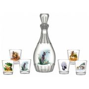 Подарочный набор 7пр.(Штоф + 6 стопок) стекло Охота