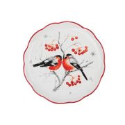 Блюдо круглое, 20х20х2,5см, керамика Снегири MILLIMI 6/36