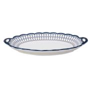 Блюдо 31см овальное c ручками, керам Rashel