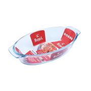 Форма для запекания 800мл из жаропрочного стекла с ручками , стеклянная, R-2/800