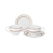 Набор чайный 4пр, на 2перс, ПРАЗДНИЧНЫЙ 300мл, фрф, п/уп, LEFARD