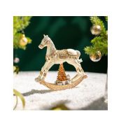 Фигурка 14*3,5*14см КОНЬ-КАЧАЛКА полистоун