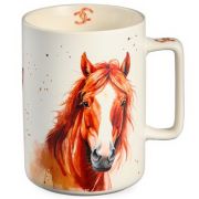 Кружка 400мл КОНИ В ДЕЛЕ фрф LEFARD п/уп