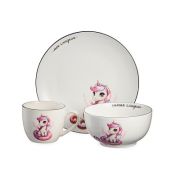 Набор посуды 3пр САМАЯ СЛАДКАЯ (кружка 250мл, салатник 500мл, тарелка 20,5см) фрф п/уп