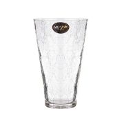 Ваза 24см CRACLE конус, стекло Muza