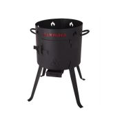 Печь для казана 9л (сталь 2мм, d-370мм, h топки-375мм, h-630мм, вес 13кг)