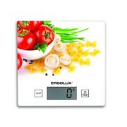 Весы кухонные электр.до 5кг ТОМАТЫ 15*15cм, ЖК дисплей