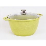 Кастрюля 4л со стеклянной крышкой, АП линия Trendy style (lime)