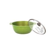 Кастрюля-жаровня 3л со стеклянной крышкой, АП линия ''Trendy style'' (lime)