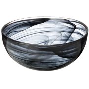 Салатник 15см (h-6,5см) ALABASTER BLACK, стекло