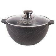 Казан 4л, стекл. крыш,  АП Гранит, black арт,54802