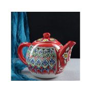 Чайник 1л Риштан керамика Красный Мехроб