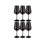 Набор бокалов для вина 450мл 6шт SANDRA SPRAYED BLACK h=24см