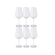 Набор бокалов для вина 450мл 6шт SANDRA SPRAYED WHITE h=24см