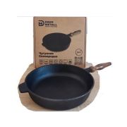 Сковорода сотейник чугун 280х60 мм , съемная ручка DM Узбекистан