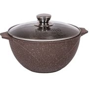 Казан 6л, стекл. кр, АП, Гранит brown арт.56806