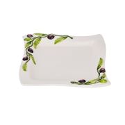 Блюдо сервировочное ОЛИВКИ 25х25см Annaluma серия OLIVES ИТАЛИЯ