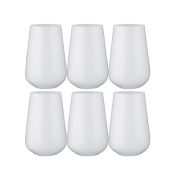 Набор стаканов 6шт SANDRA SPRAYED WHITE 380мл h=12,5см