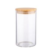 Емкость для сыпучих 1200мл боросилик. стекло Agness NATIVE